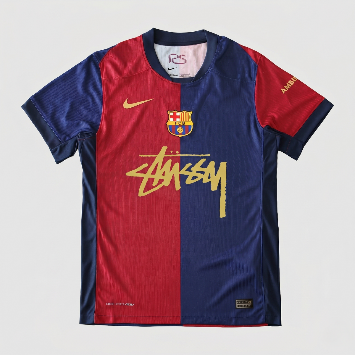 Barcelona Home Jersey 2024/25 - Gold Script Logo
