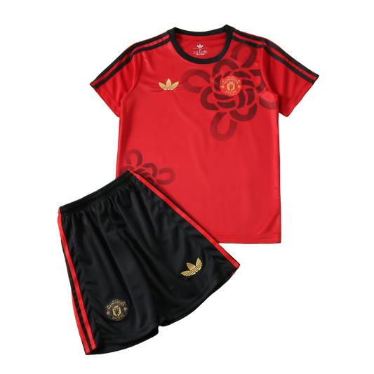 Manchester United Chinese New Year 2025/26 Kids Kit