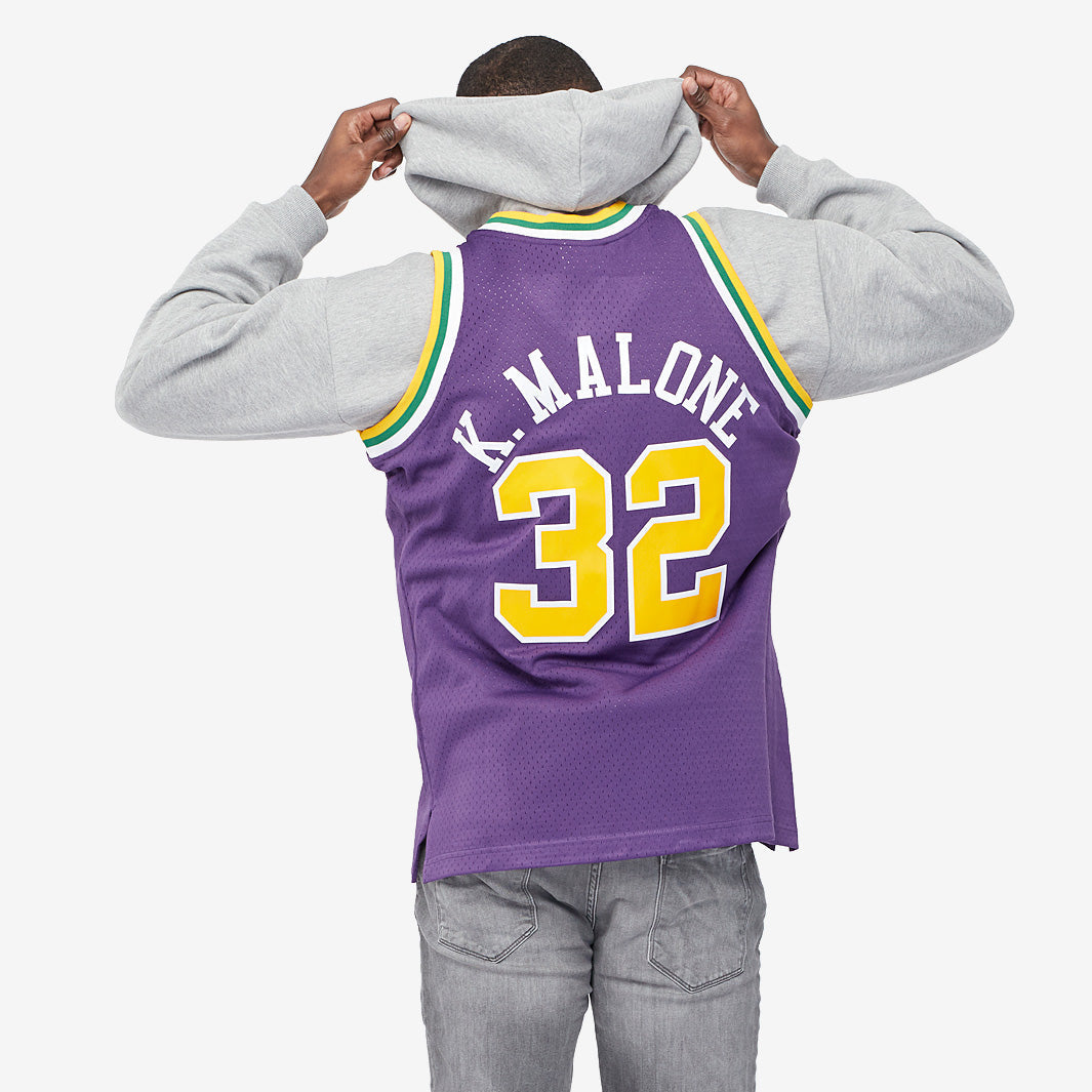 Utah Jazz Karl Malone Swingman Jersey - photo 3