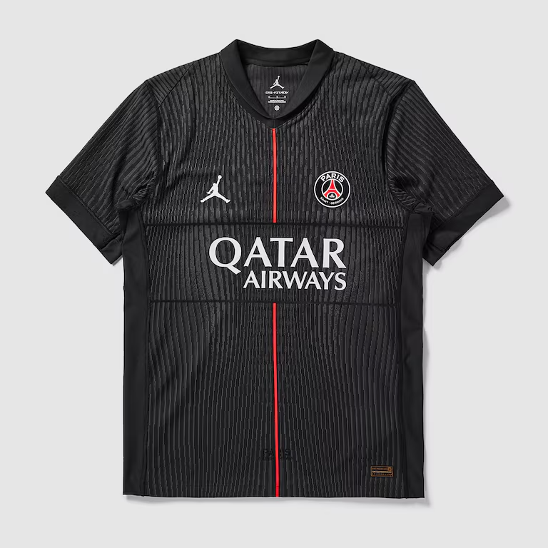 Paris Saint-Germain Fourth Jersey 2025/26 Player Version - Black Red Stripe