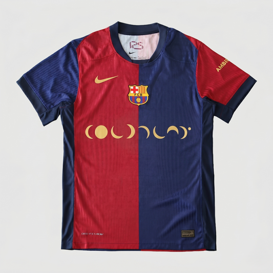 Barcelona Home Jersey 2024/25 Player Version - Gold Moon Symbols