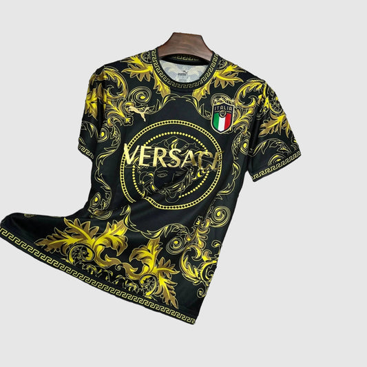 Maglia Italia Edizione Speciale - Nera e Oro Barocca