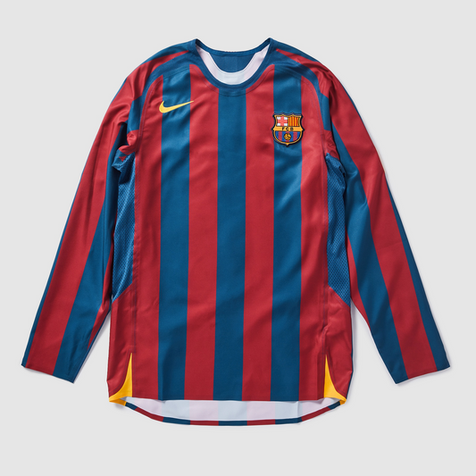 Barcelona Retro Home Long Sleeve Jersey 2005/06