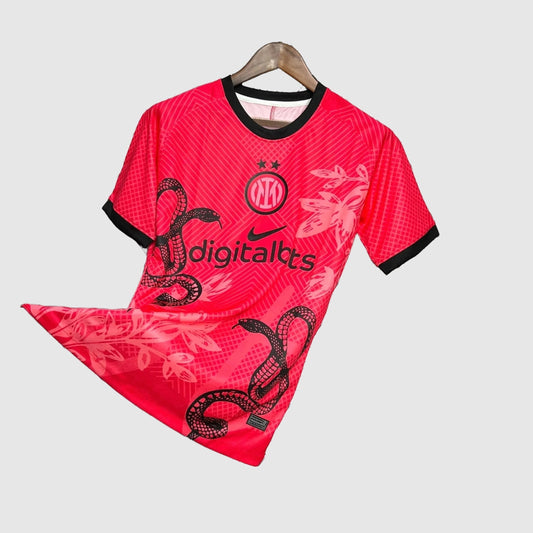 Maglia Inter Edizione Speciale - Rossa con Stampa Serpente