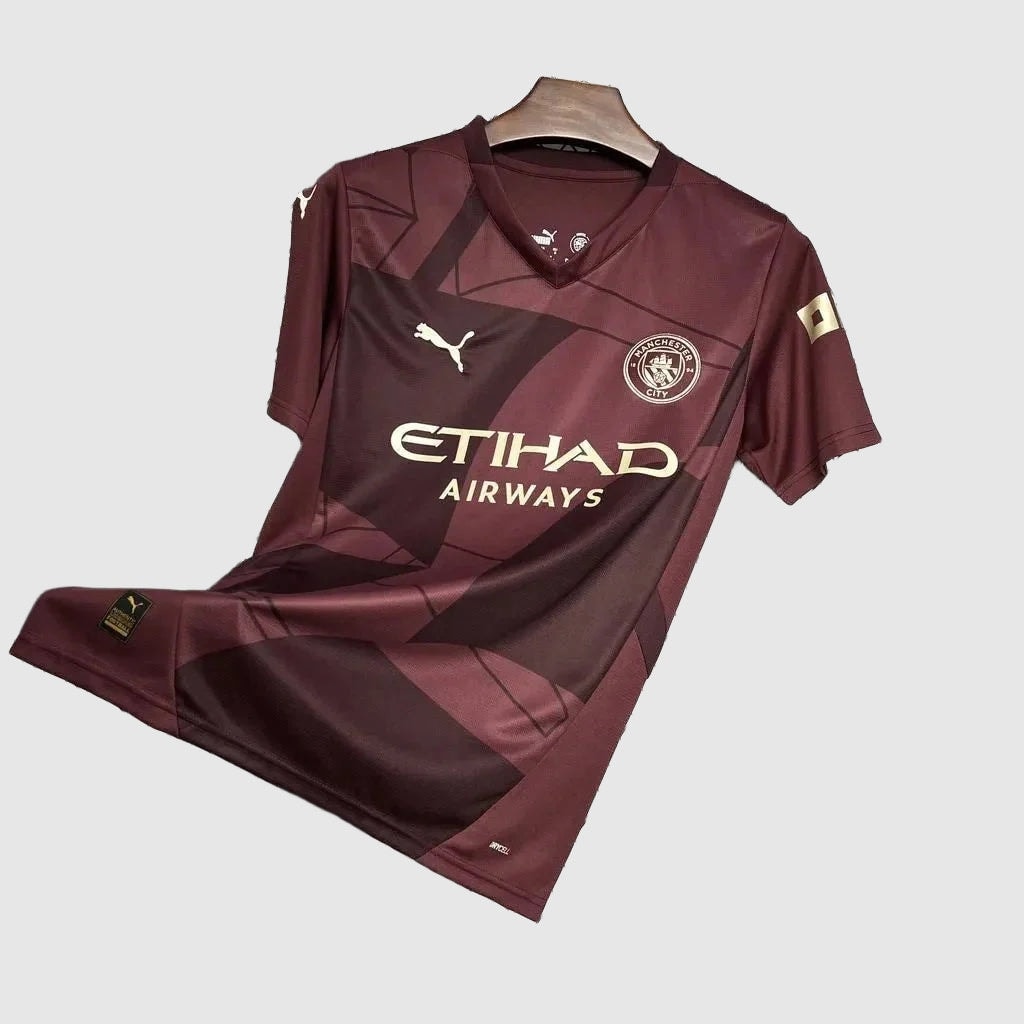 Manchester City Away Jersey 2024/25 - Burgundy - photo 3