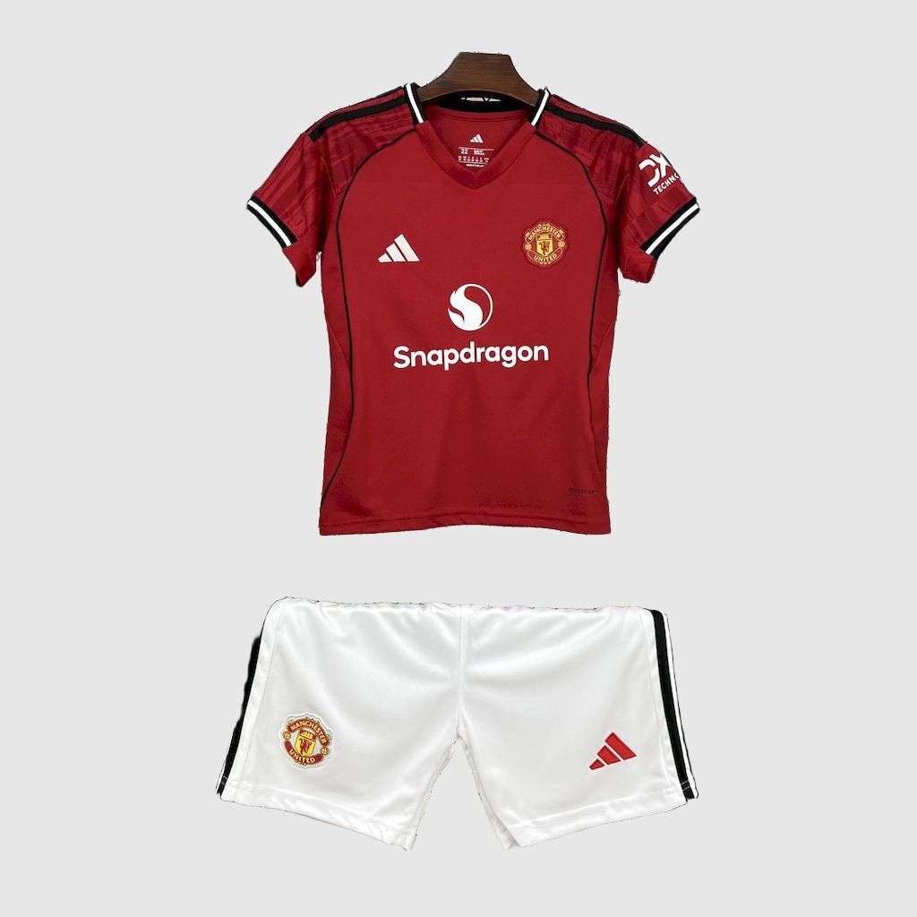 Manchester United Home Kids Kit 2025/26