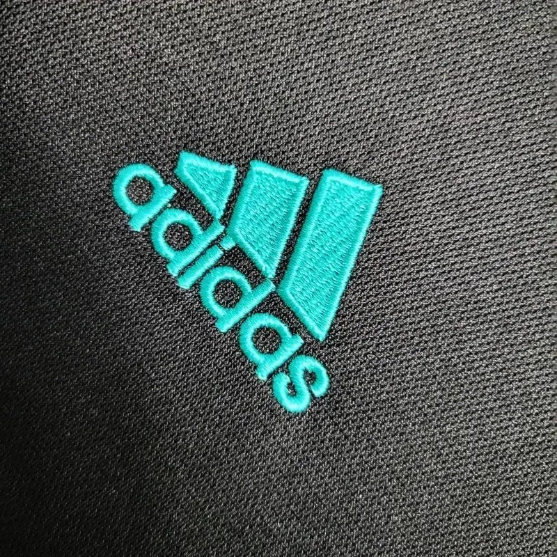 Real Madrid Retro Away Long Sleeve Jersey 2017/18 - Black And Teal - photo 5