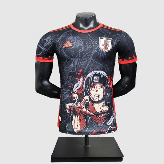 Japan Itachi Uchiha 2025/26 Fan Jersey - Black Anime Print