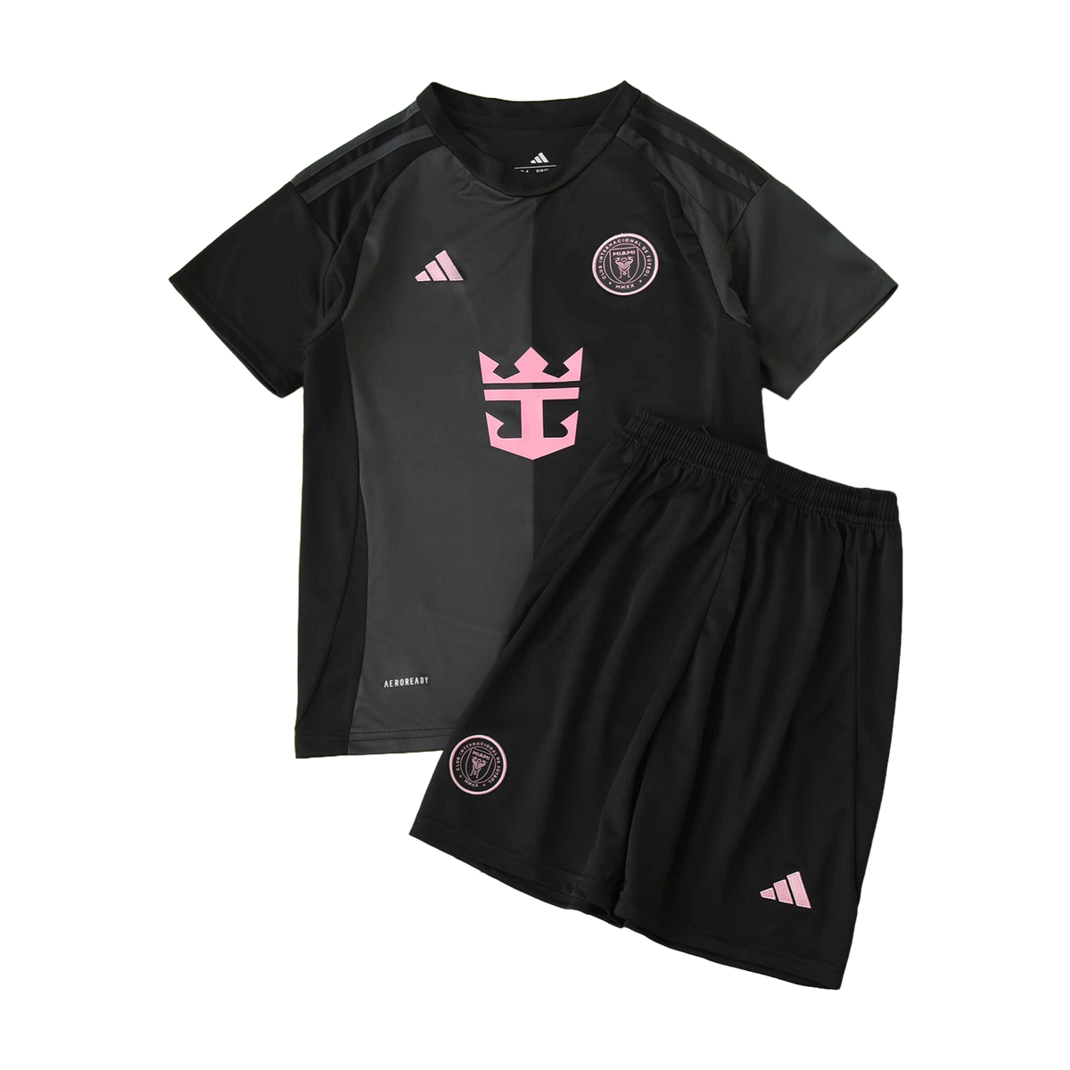 Inter Miami Away Kids Kit 2025/26 - Black And Pink