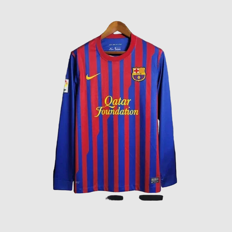 Barcelona Retro Home Long Sleeve Jersey 2011/12