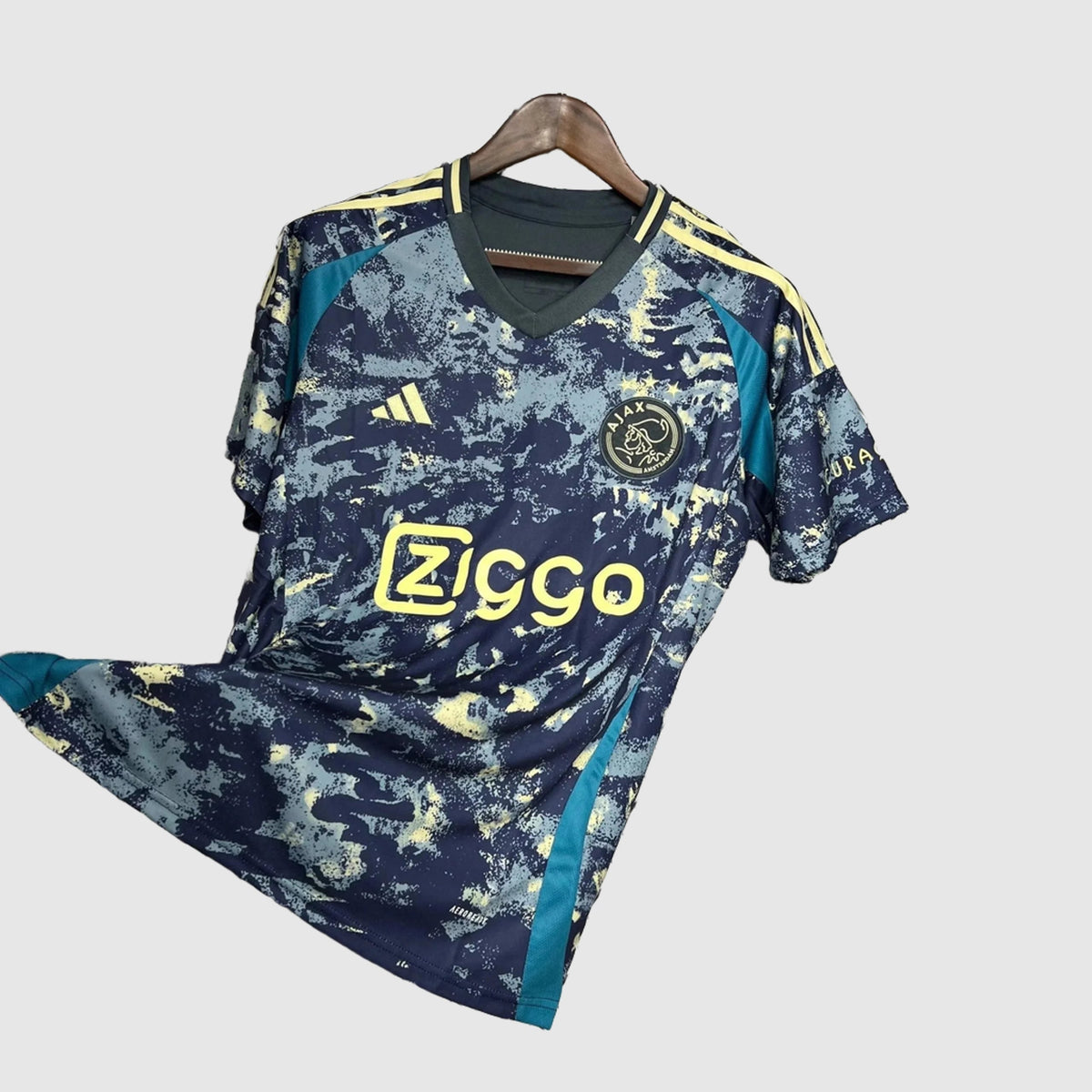 Maglia Ajax Away 24/25 - Blu Navy con Stampa Mimetica