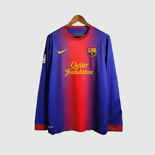 Barcelona Retro Home Long Sleeve Jersey 2012/13