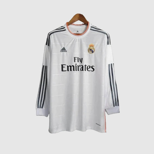 Real Madrid Retro Home Long Sleeve Jersey 2013/14
