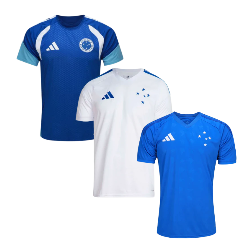 Cruzeiro Combo Home, Away and Training 2026/27 Fan Jersey