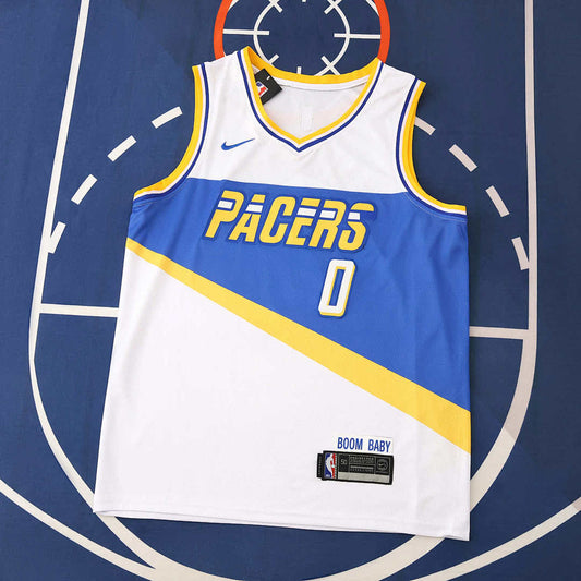 Indiana Pacers Jersey 2025/26 - Haliburton 0 White