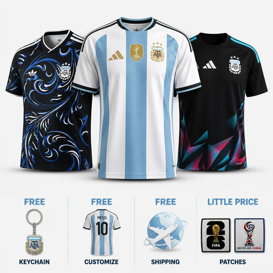 Argentina Combo Fifa World Cup 2026 - Home 26/27, Away 26/27 and Goalkeeper 26/27