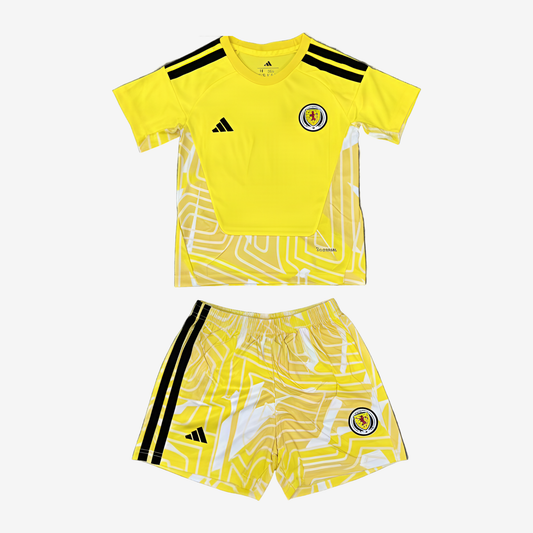 Scotland Goalkeeper 2026/27 Kids Kit Yellow