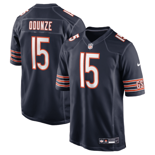 Chicago Bears Rome Odunze Game Jersey Navy