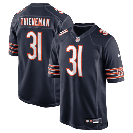 Chicago Bears Dillon Thieneman 2026 NFL Draft Game Jersey Navy