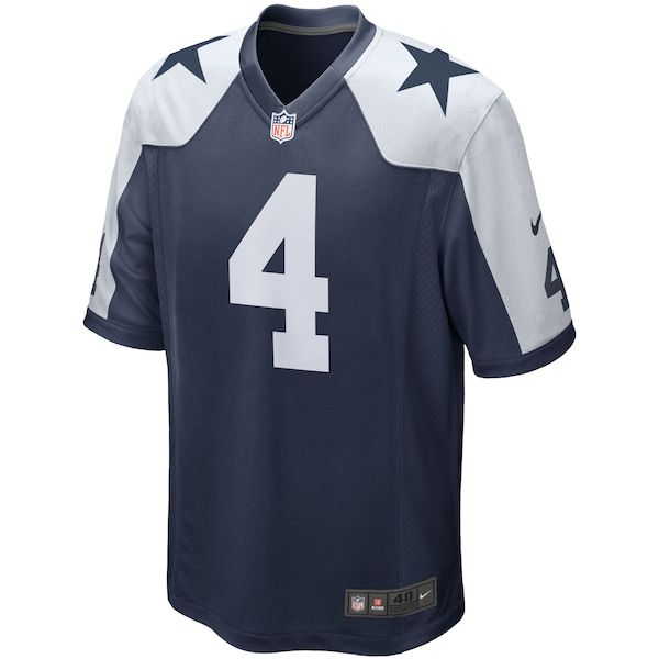 Dallas Cowboys Dak Prescott Alternate Game Jersey Navy - photo 3