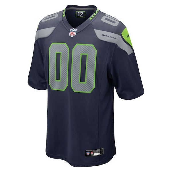 Seattle Seahawks Custom Game Jersey Navy - photo 3