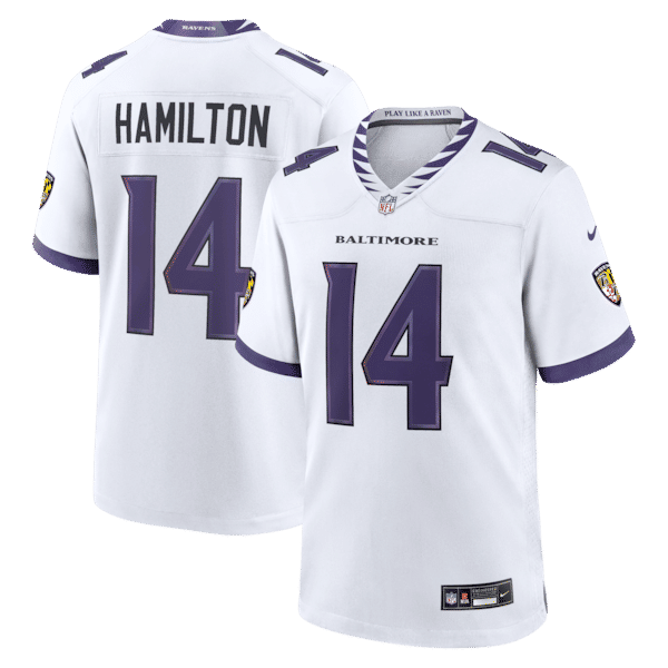 Baltimore Ravens Kyle Hamilton Game Jersey White - photo 2
