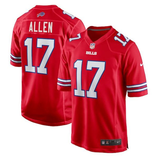 Buffalo Bills Josh Allen Game Jersey Red