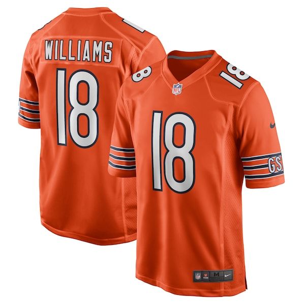 Chicago Bears Caleb Williams Game Jersey Orange